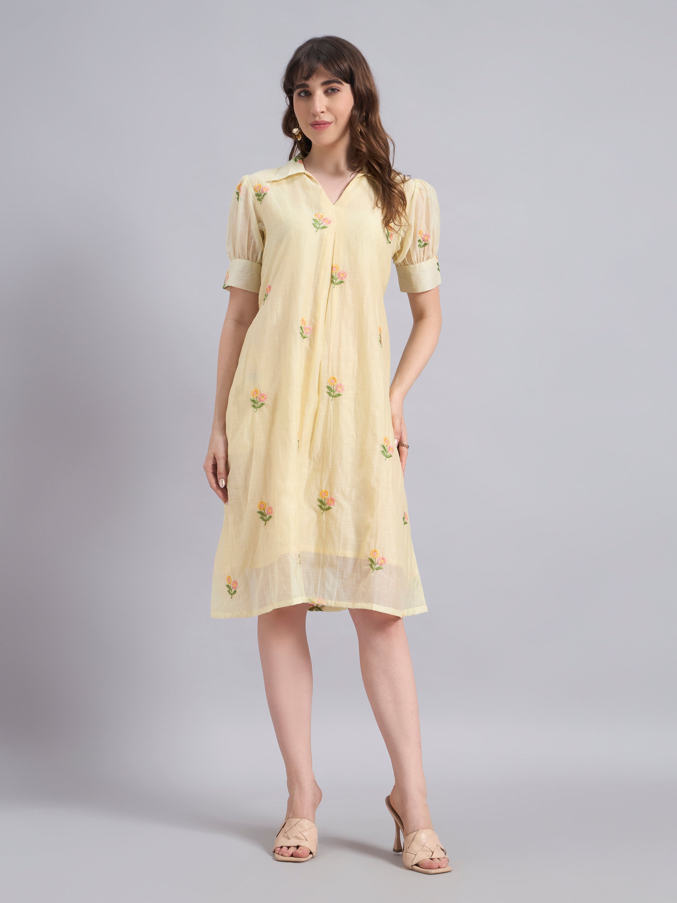 The Saira Dress-Citron