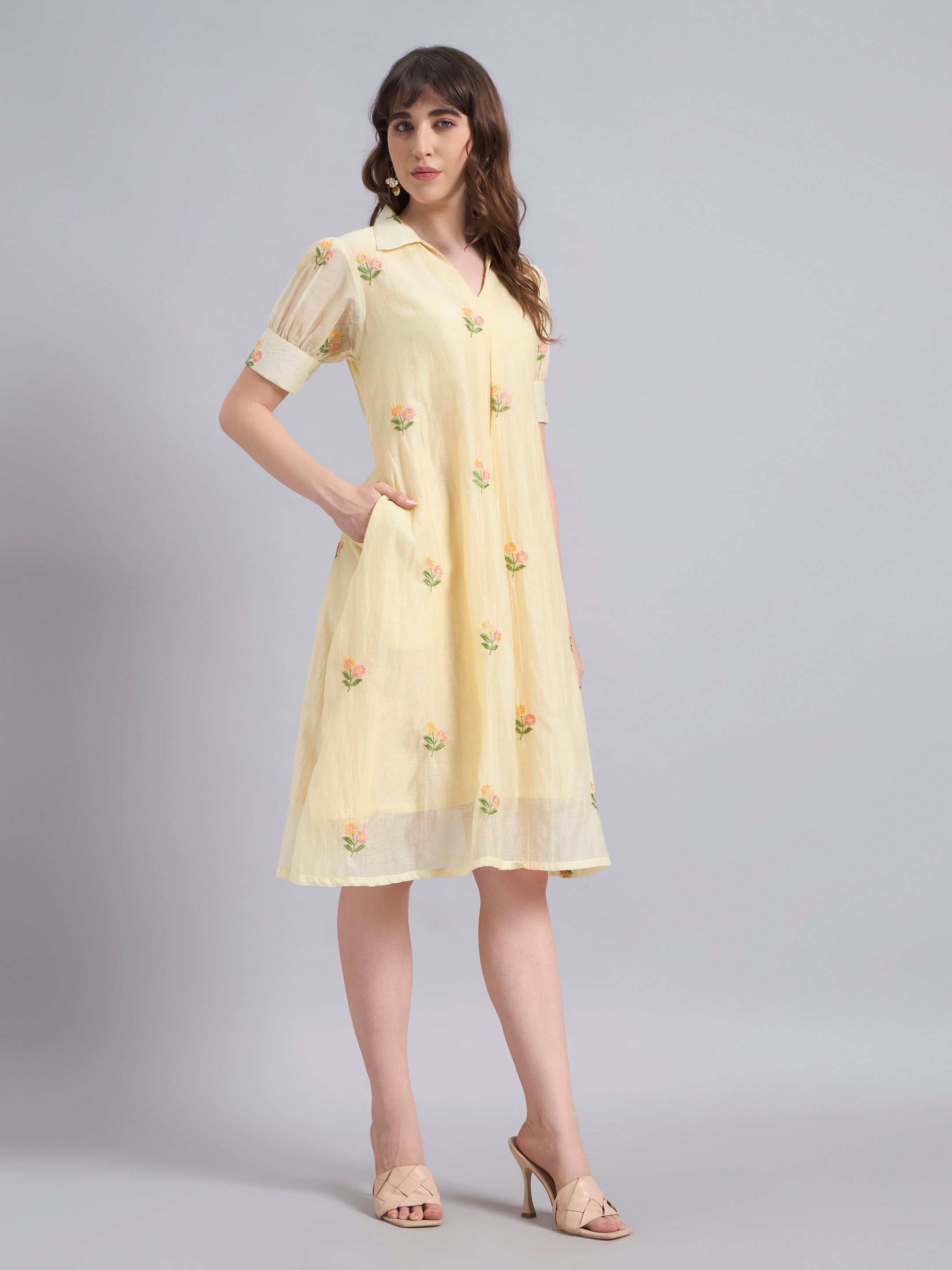 The Saira Dress-Citron