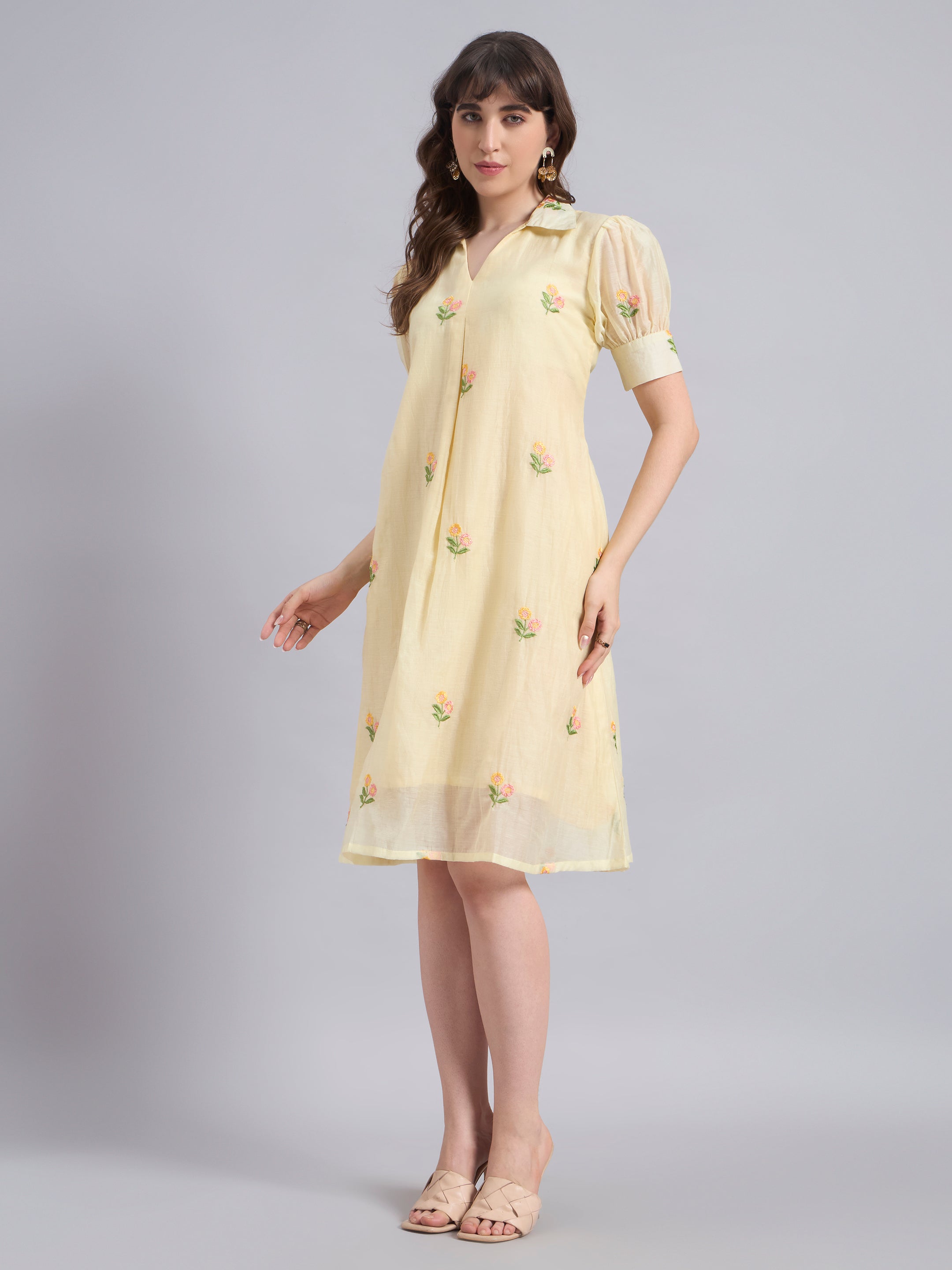The Saira Dress-Citron