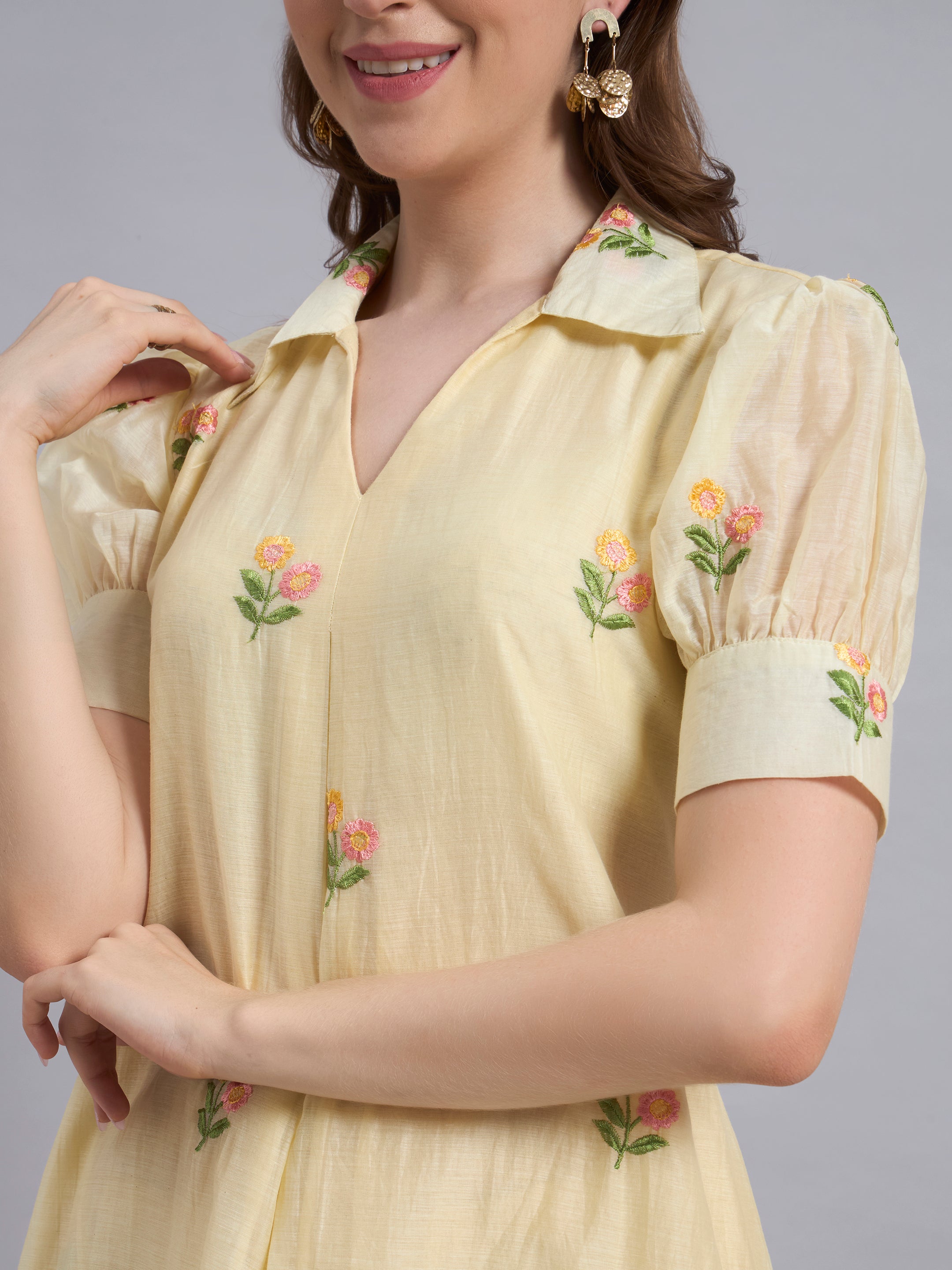 The Saira Dress-Citron