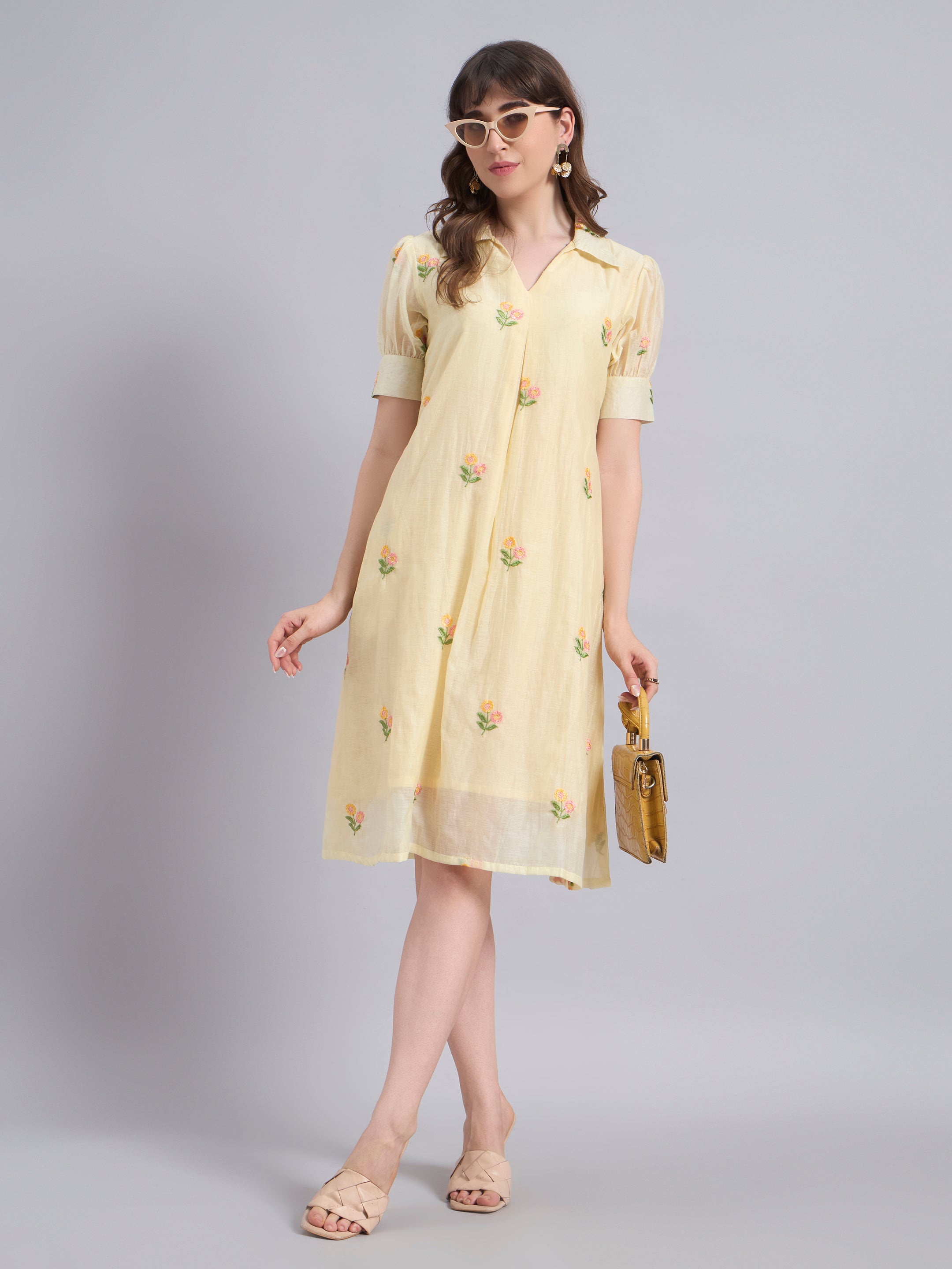 The Saira Dress-Citron