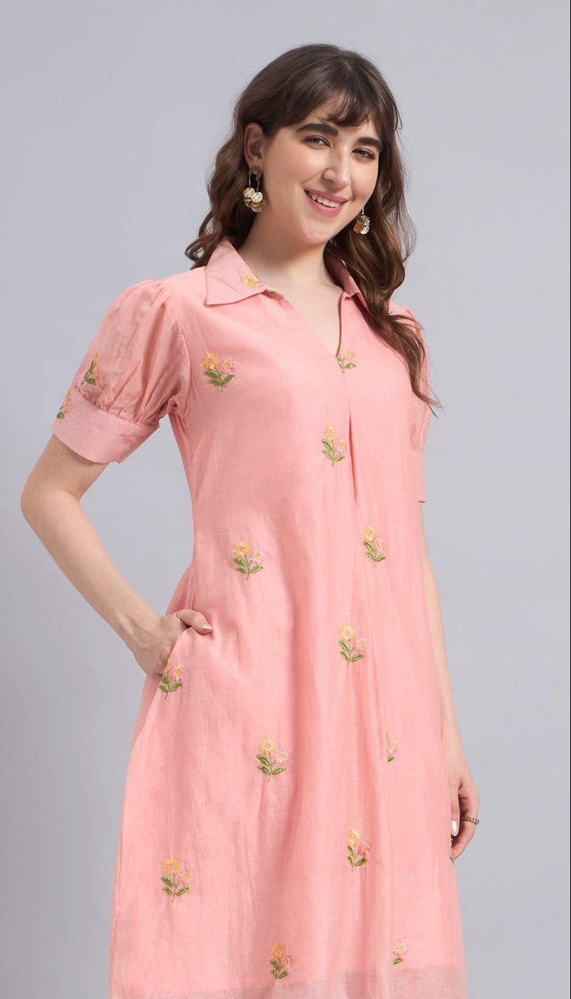 The Saira Dress-Peach