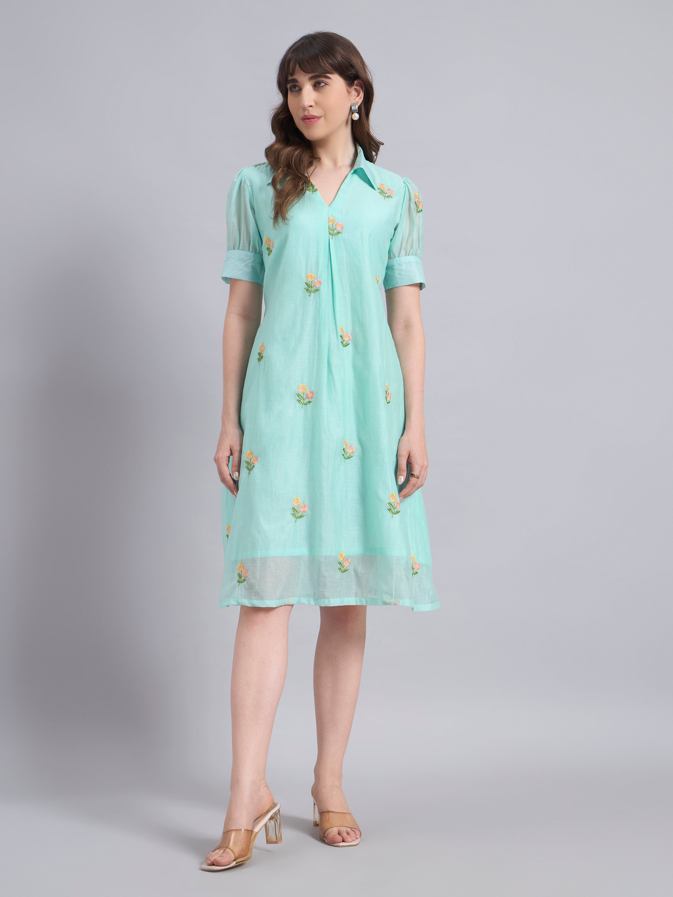 The Saira Dress-Mint
