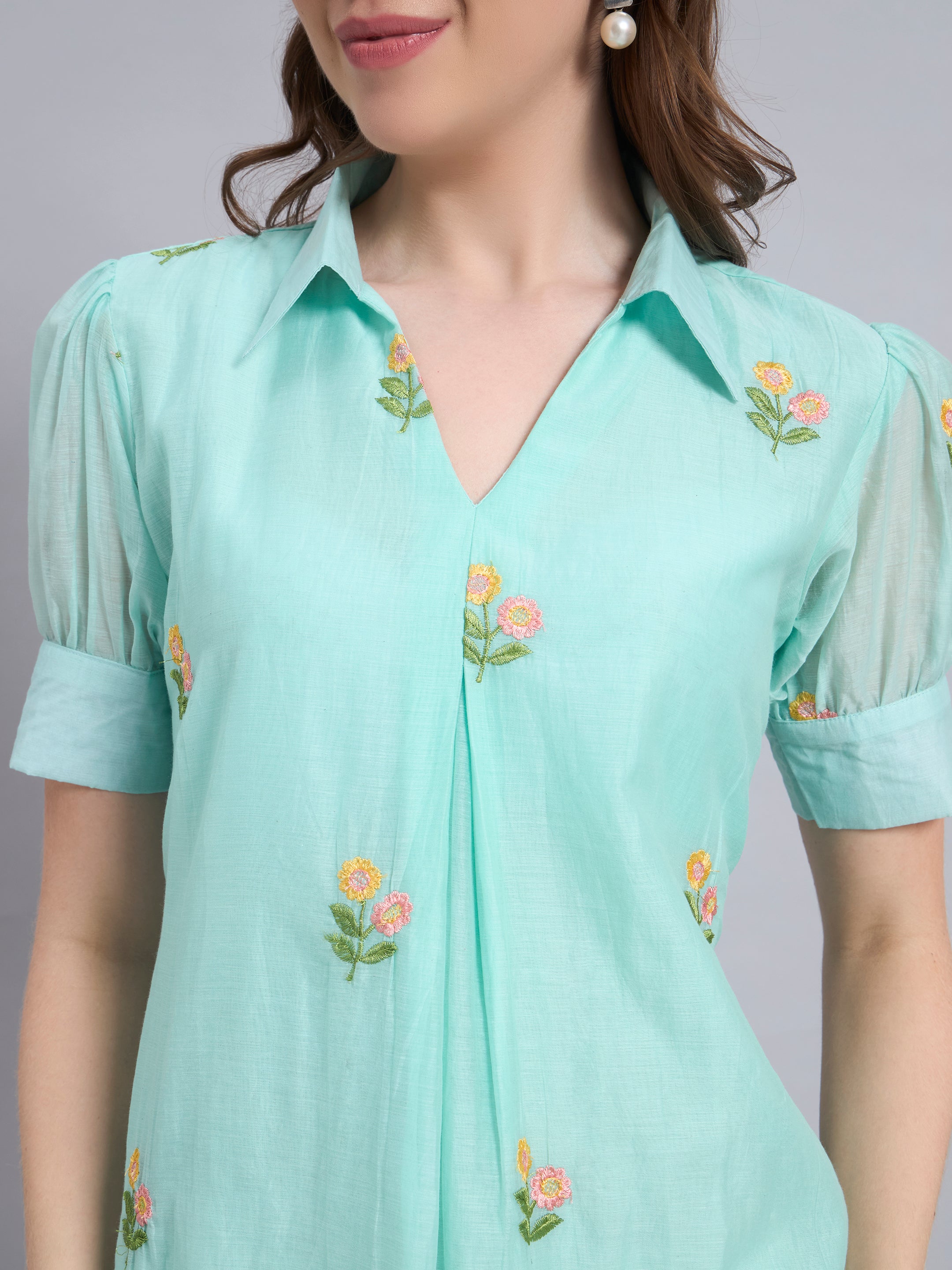 The Saira Dress-Mint