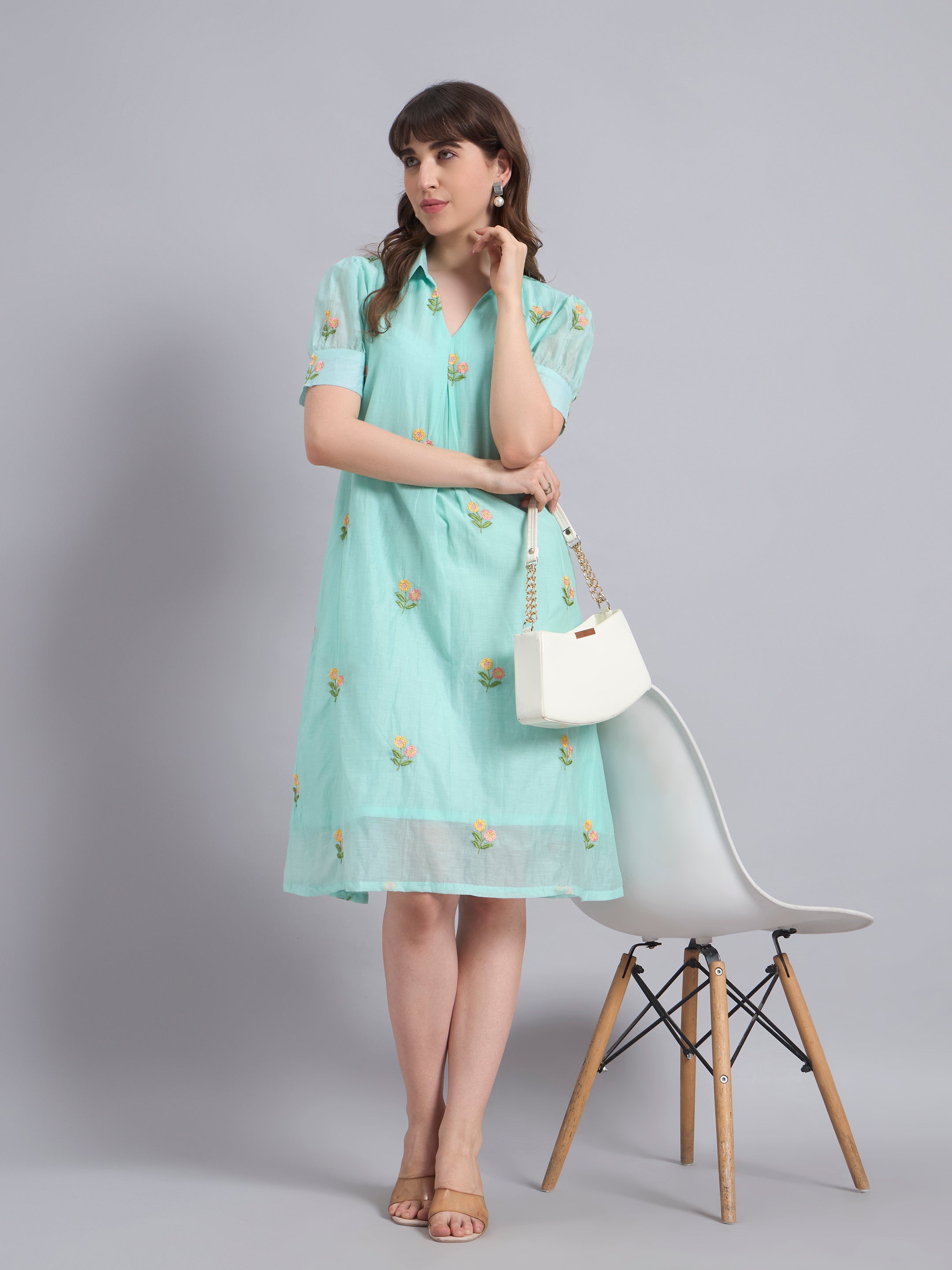 The Saira Dress-Mint