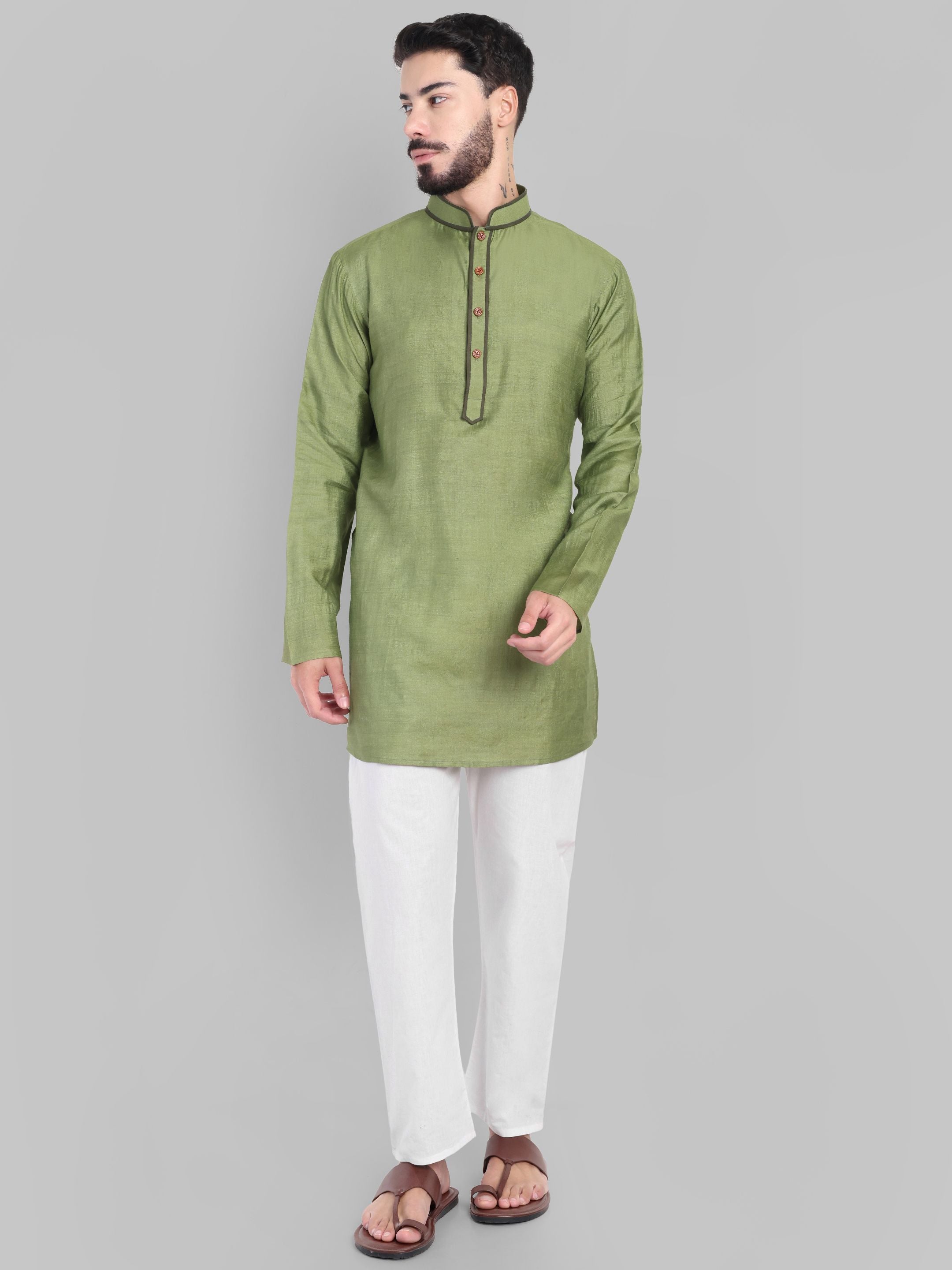 Olive Edge Kurta