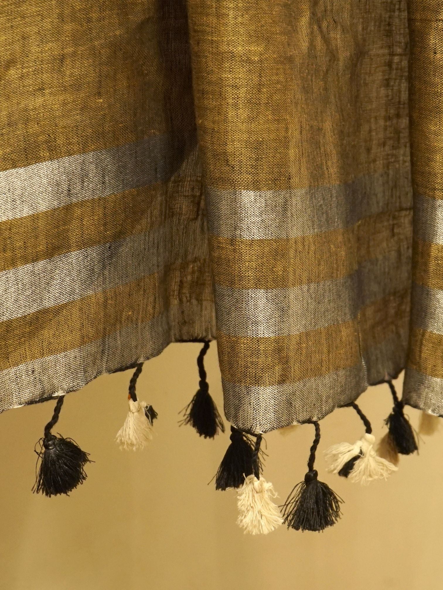 Linen Luxe Gold Saree