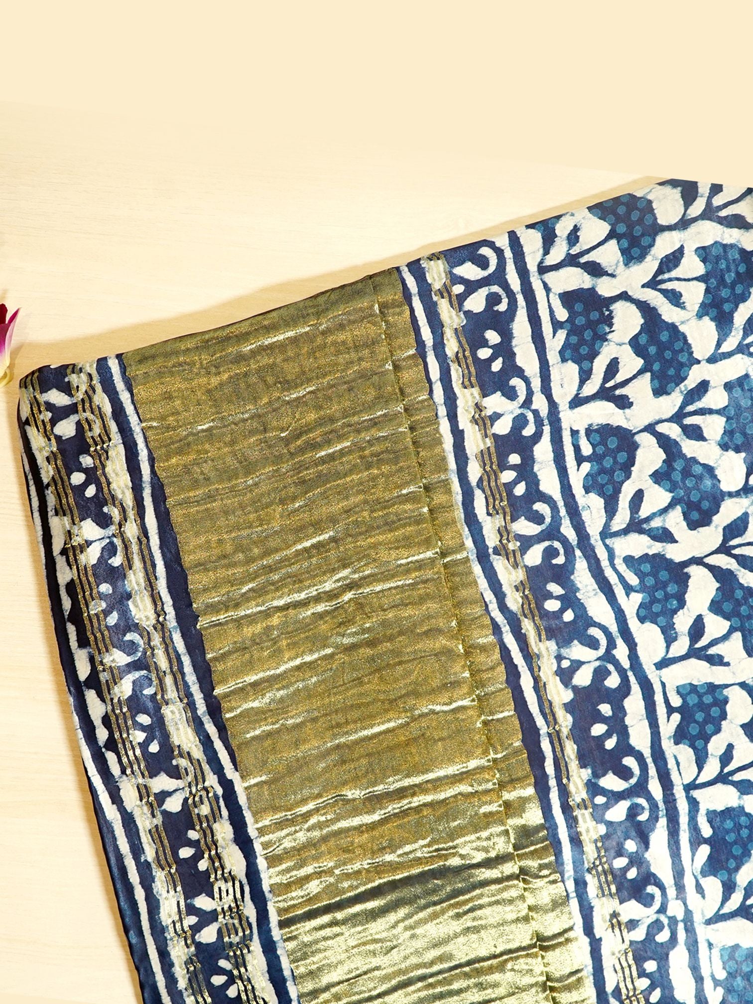 Indigo Bloom Saree