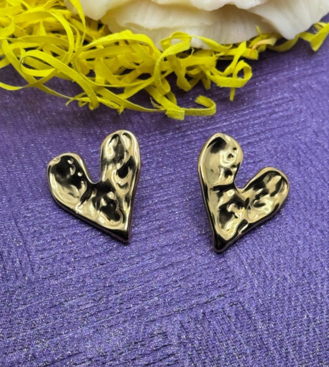 Heart Shaped Stud  Earrings