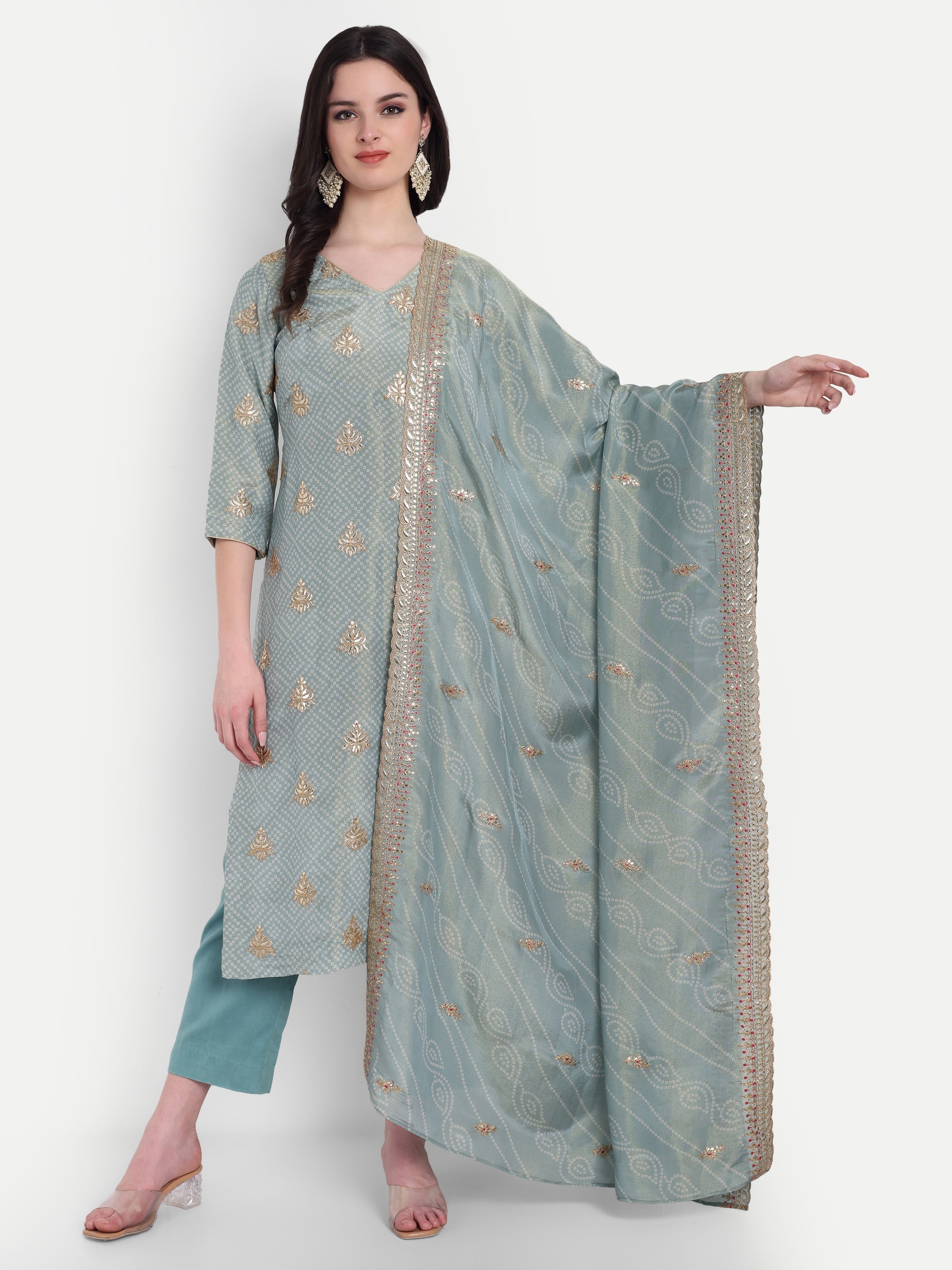 Timeless Bandhej Suit