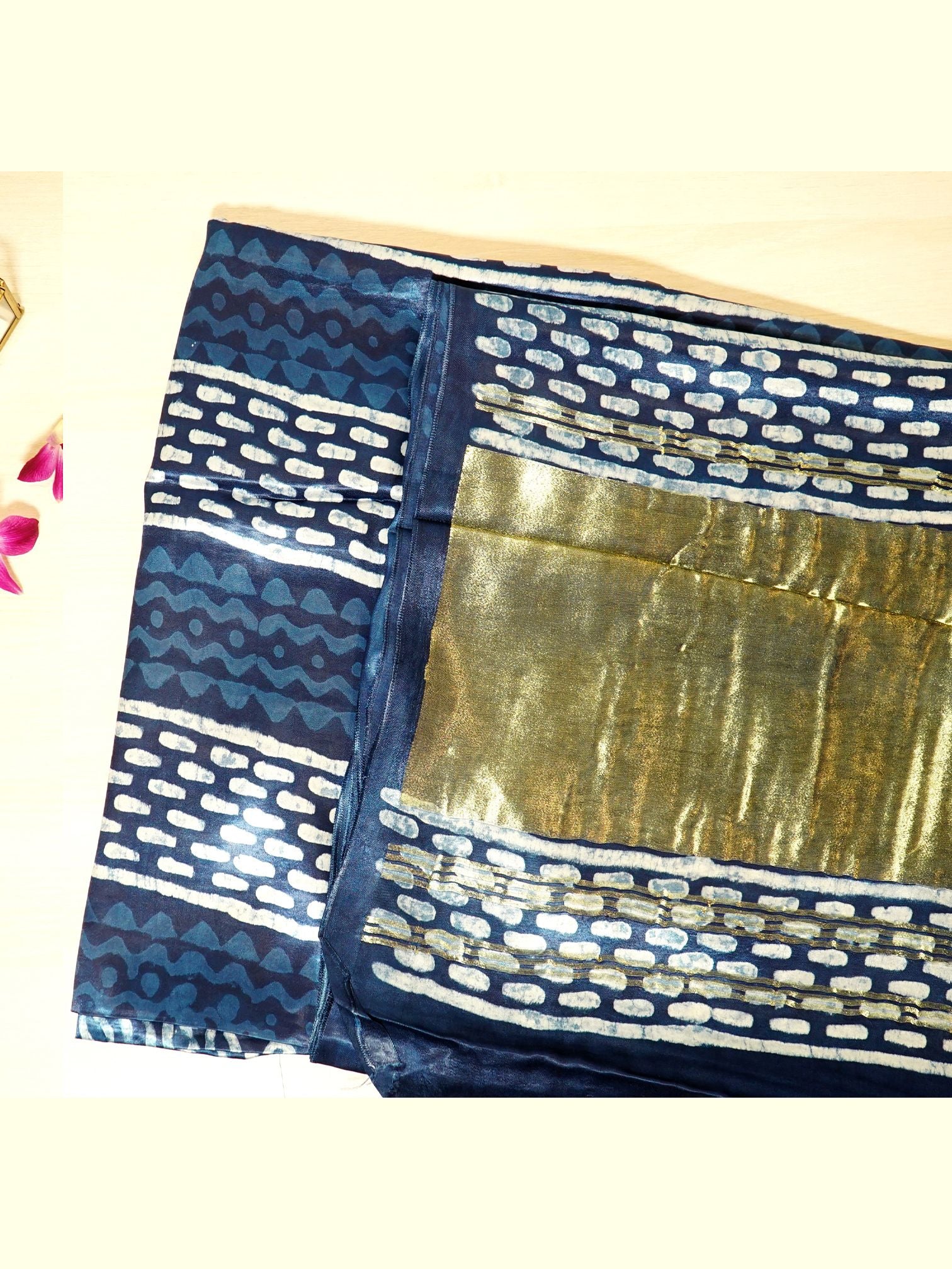 Indigo Bloom Saree