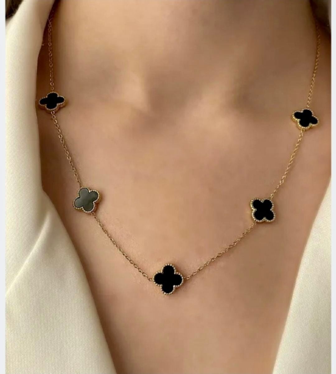 Lucky Flower Charm Necklace