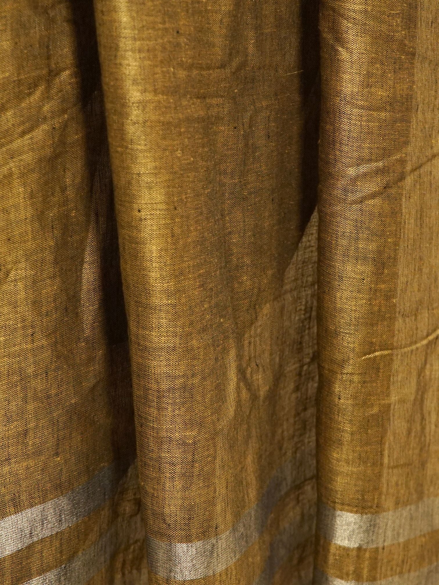 Linen Luxe Gold Saree