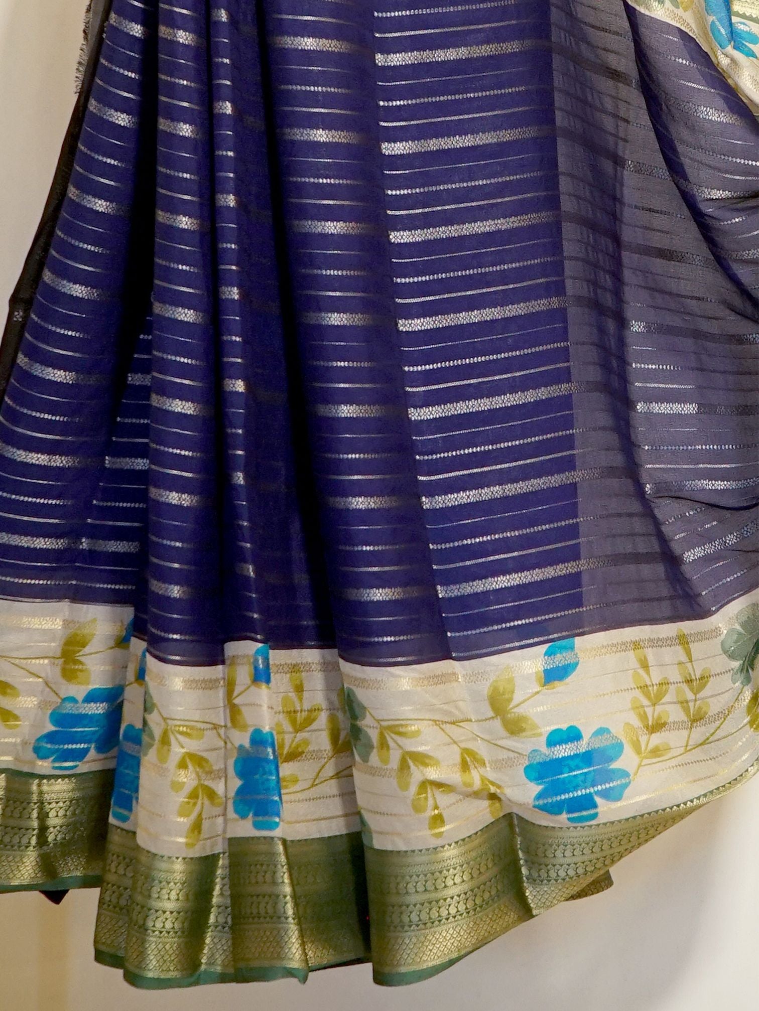 Blue Bloom Saree
