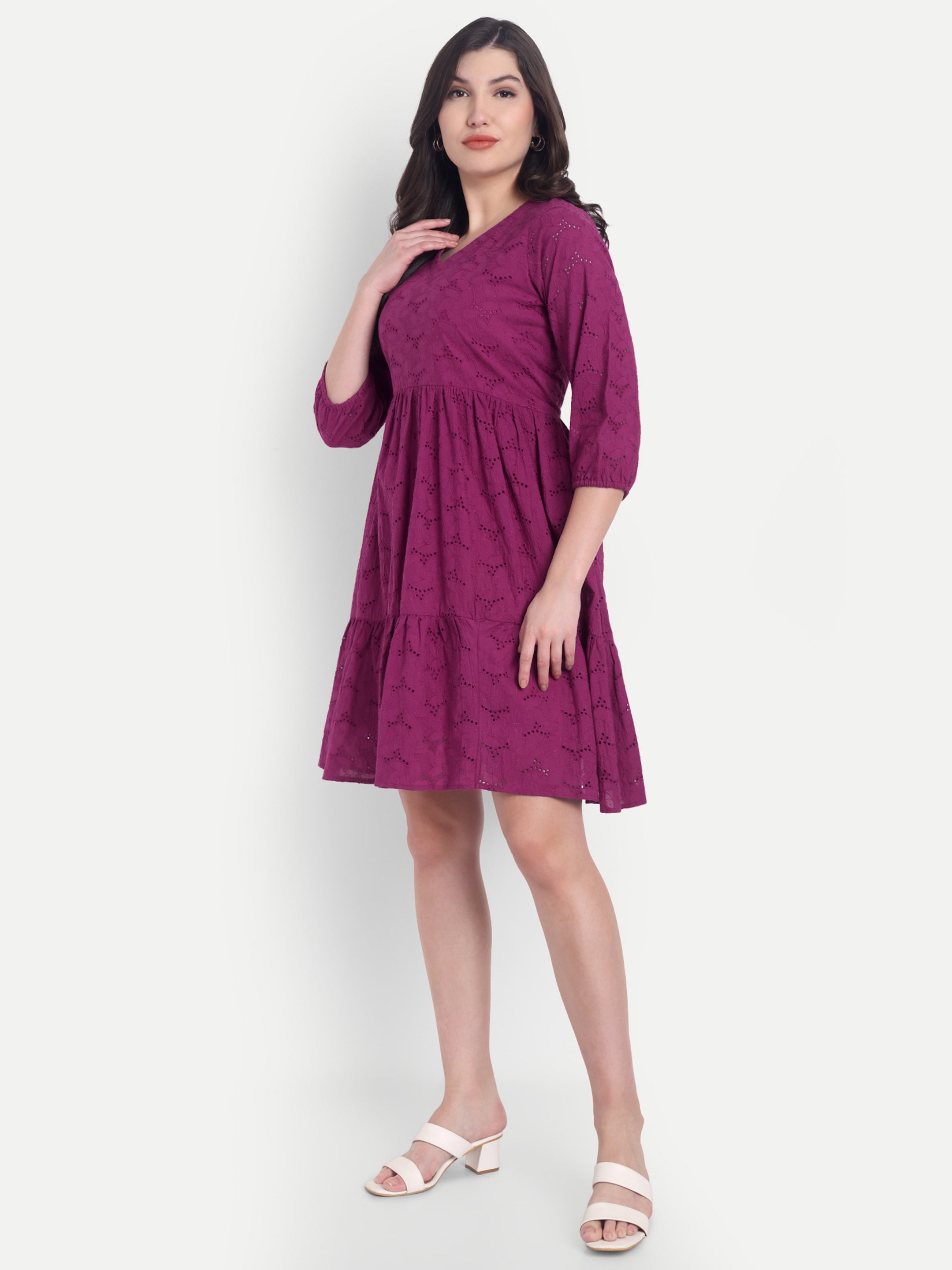 Schiffili  Yoke Dress