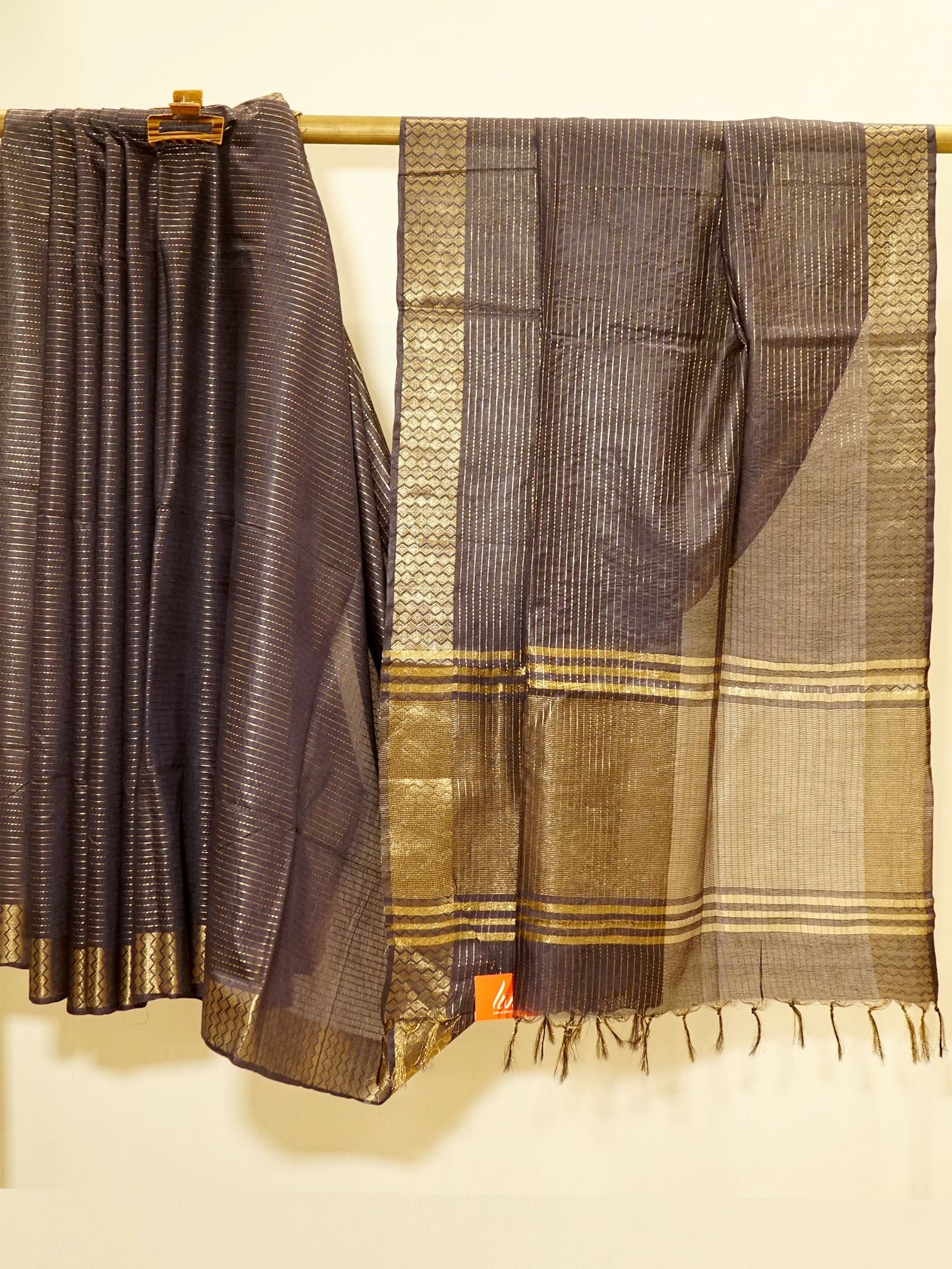 Golden Sapphire Saree