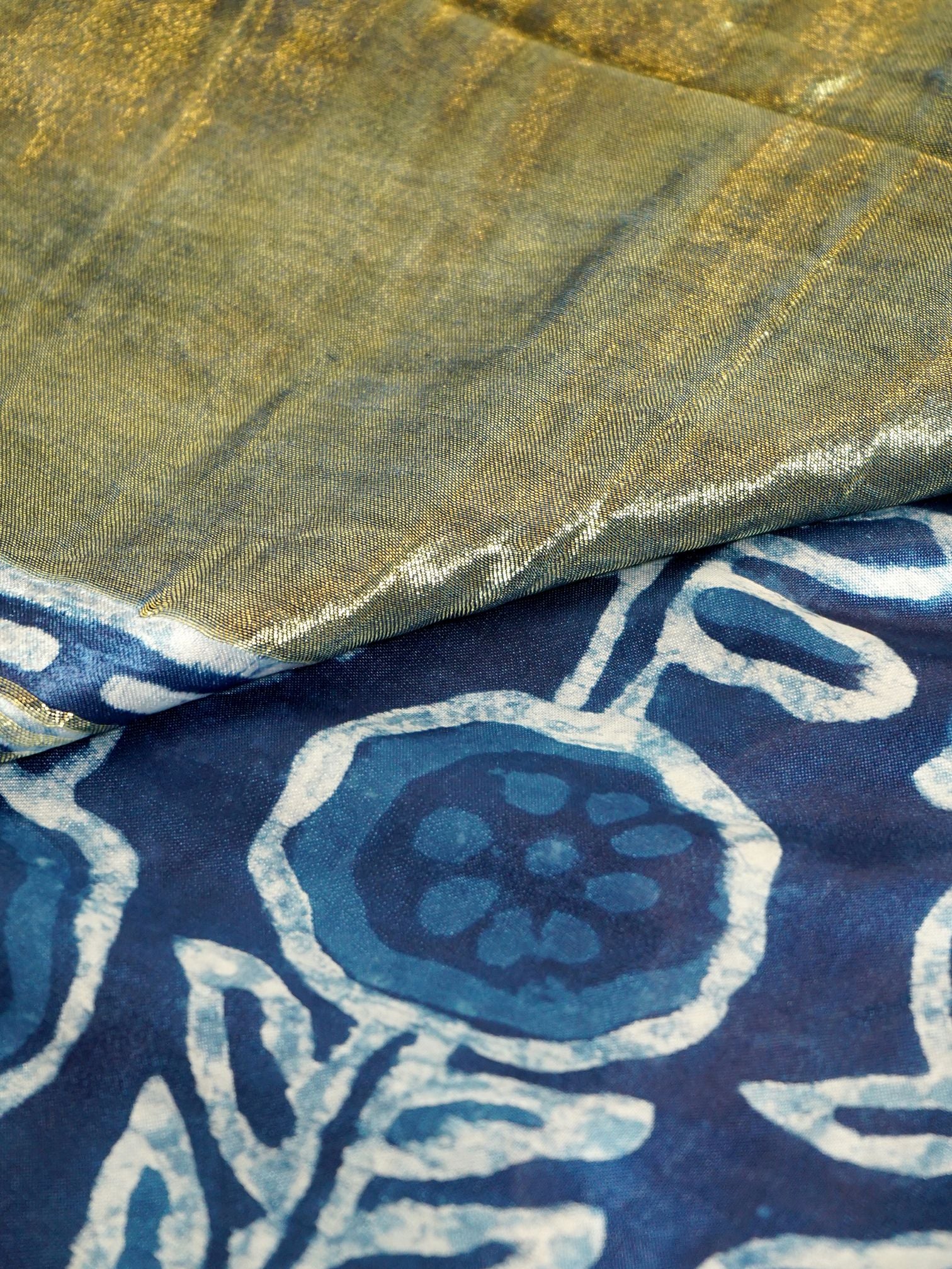 Indigo Bloom Saree