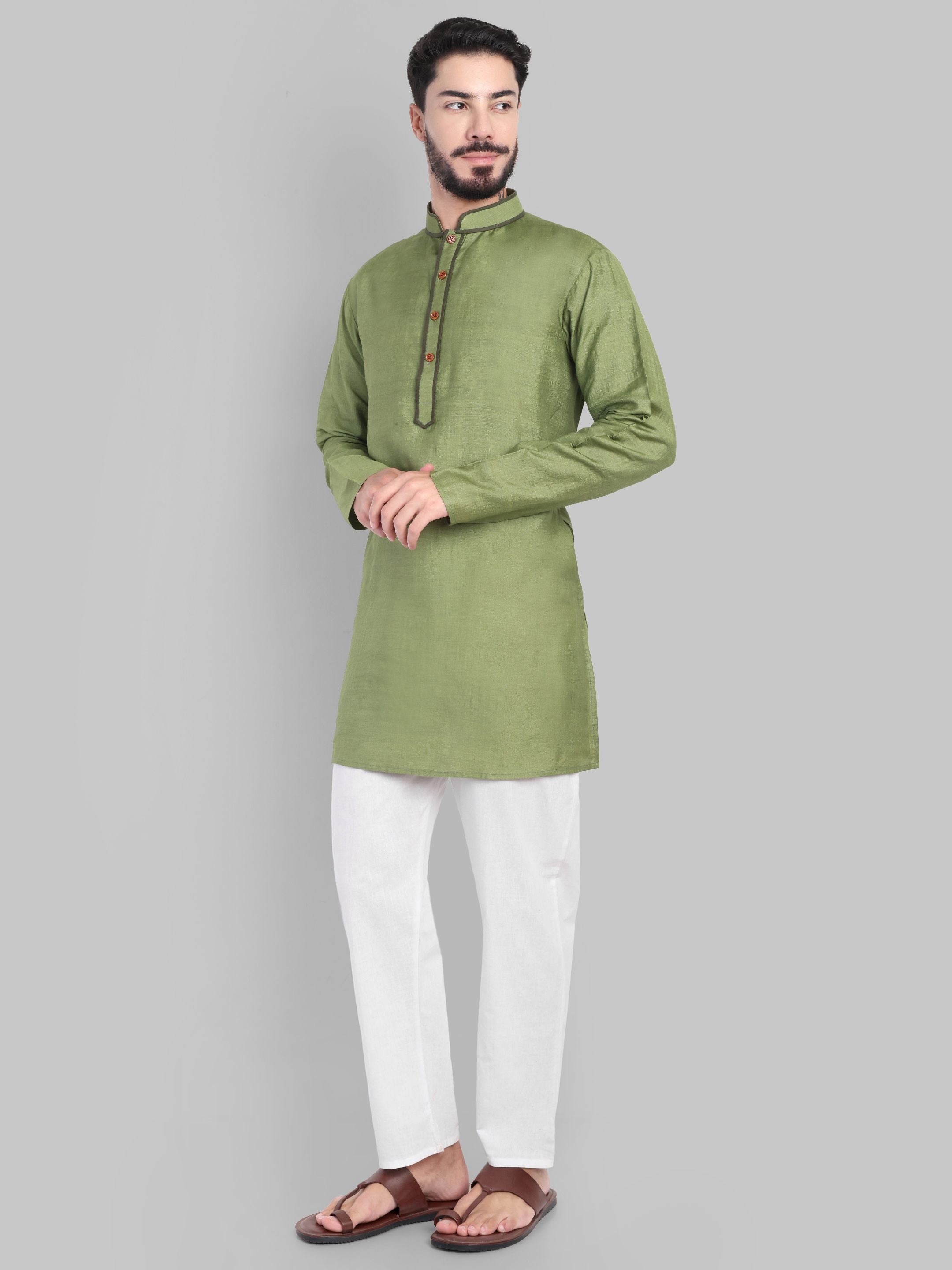 Olive Edge Kurta