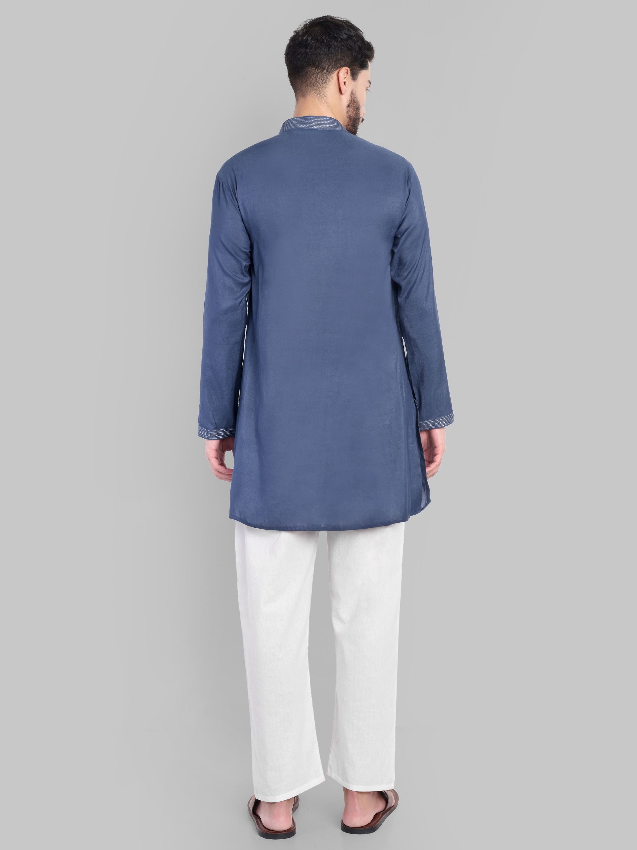 Midnight Pintuck Kurta