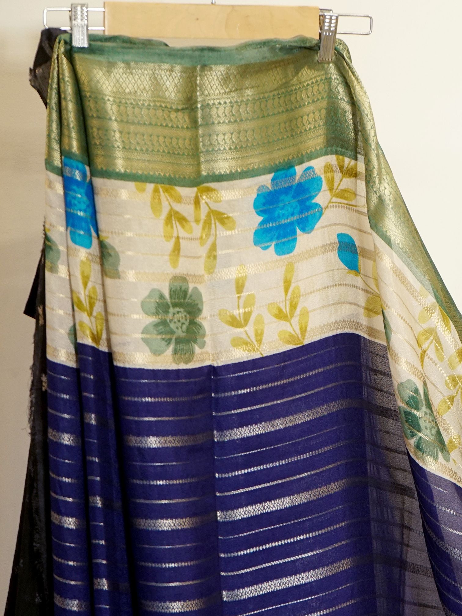 Blue Bloom Saree