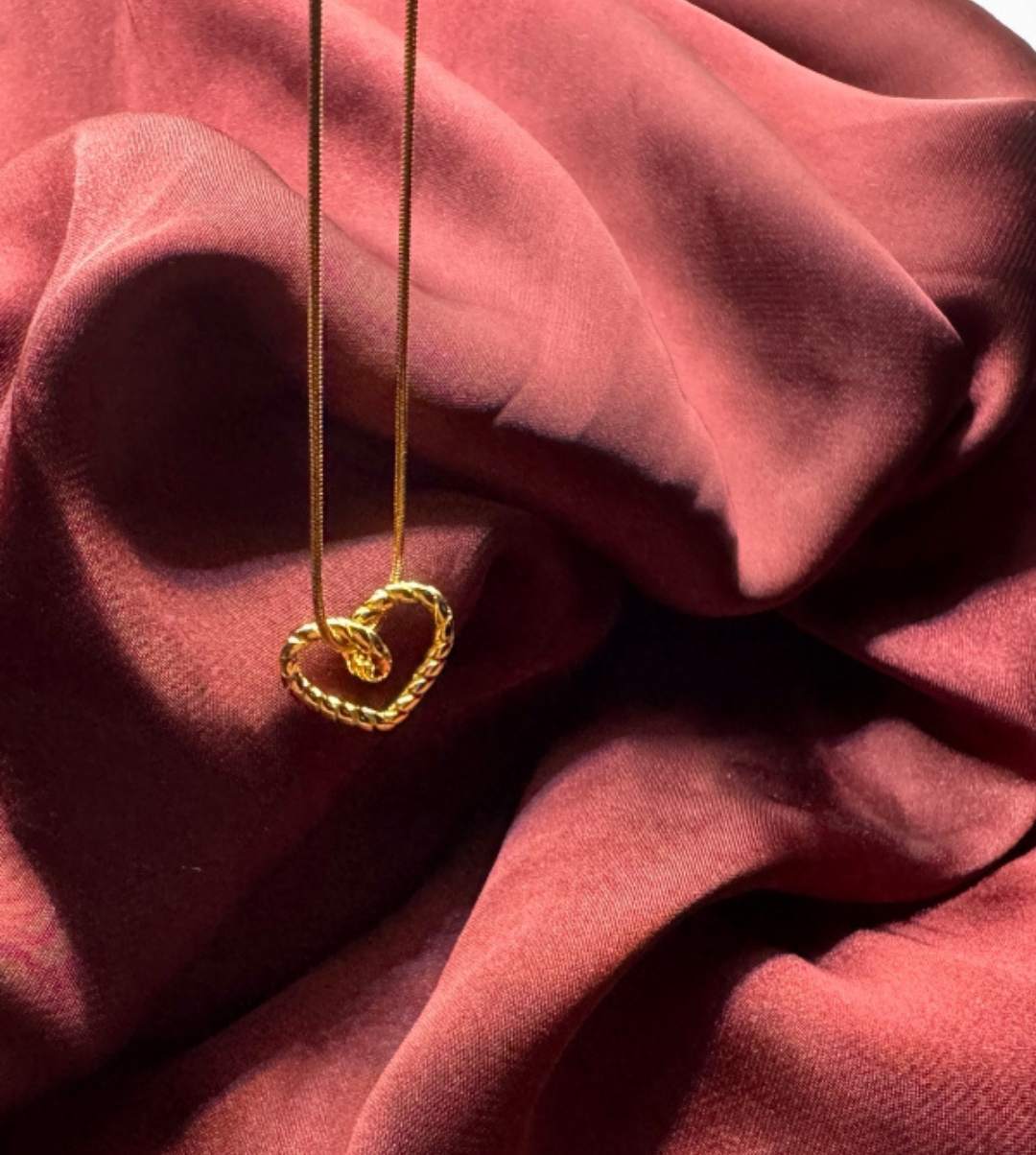 Twisted Heart Necklace