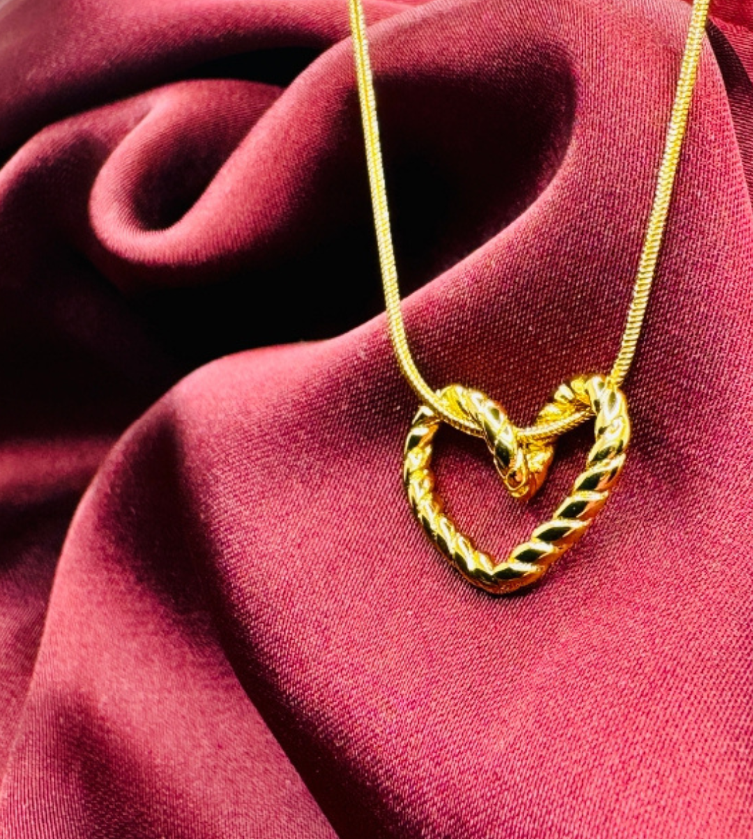Twisted Heart Necklace
