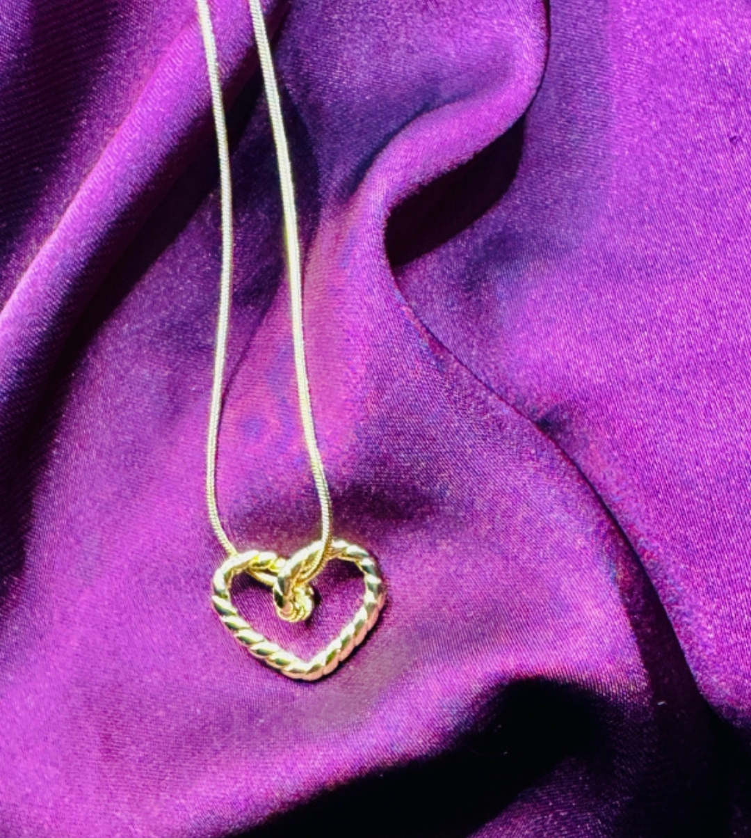 Twisted Heart Necklace