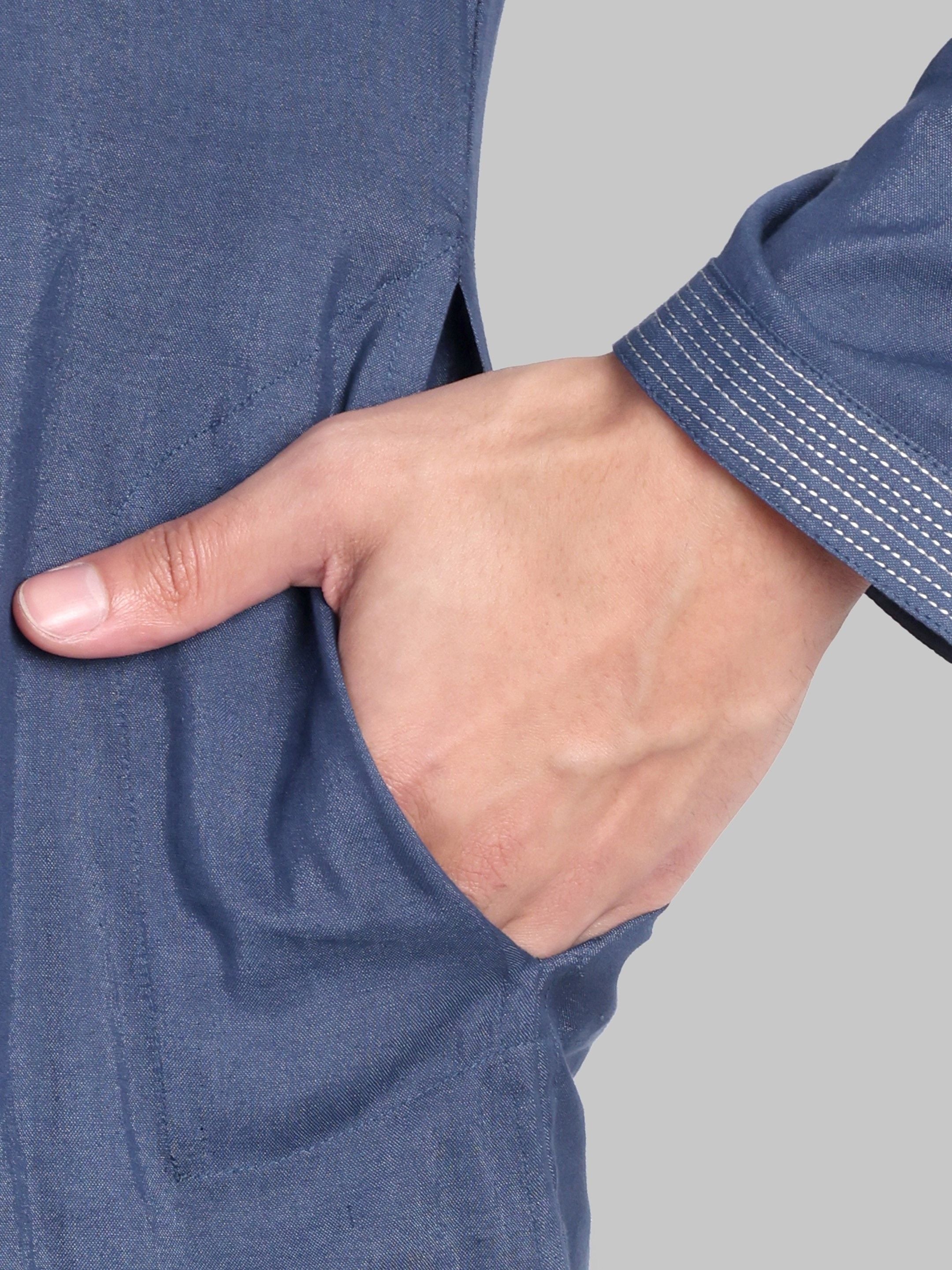 Midnight Pintuck Kurta