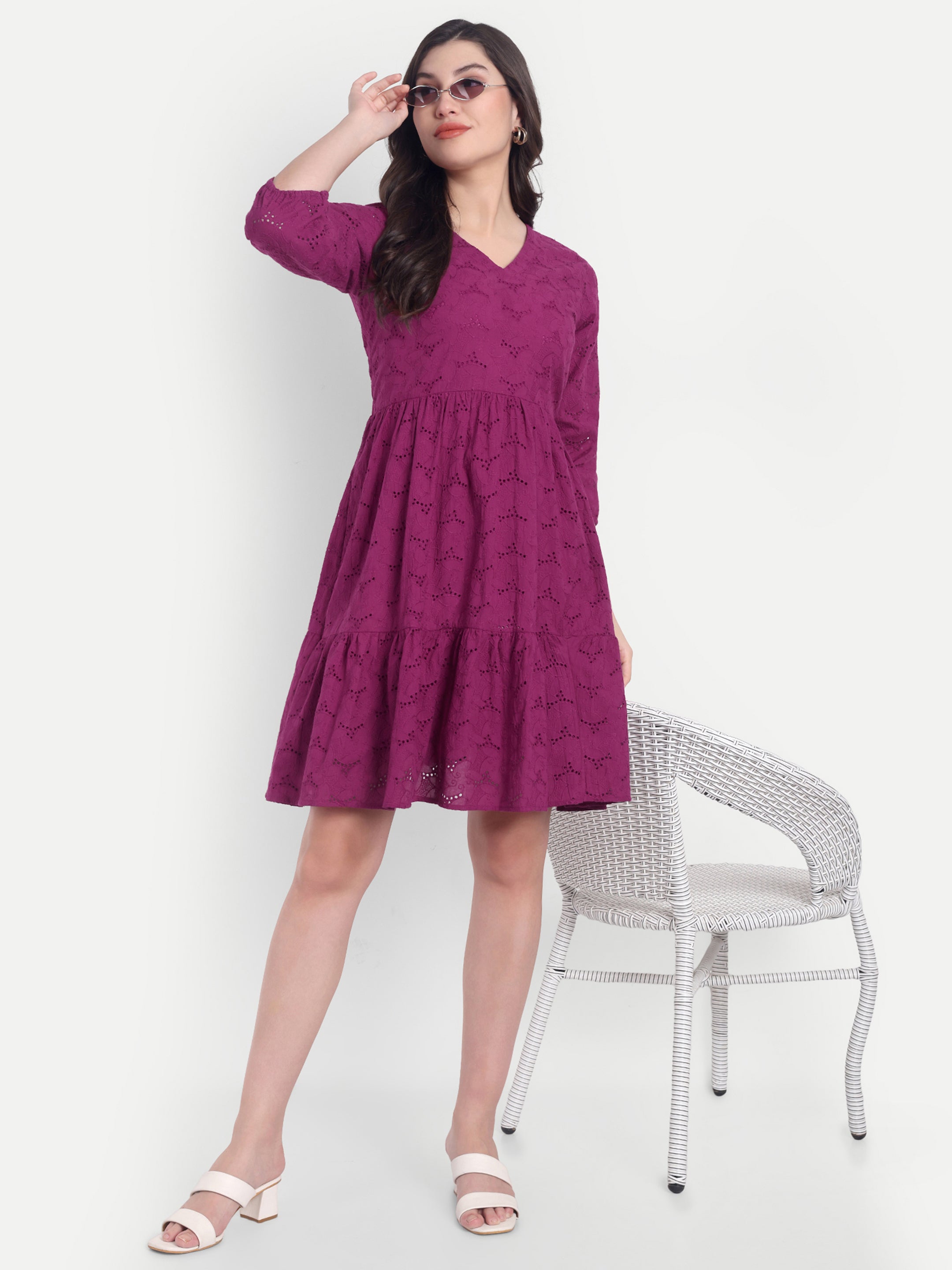 Schiffili  Yoke Dress
