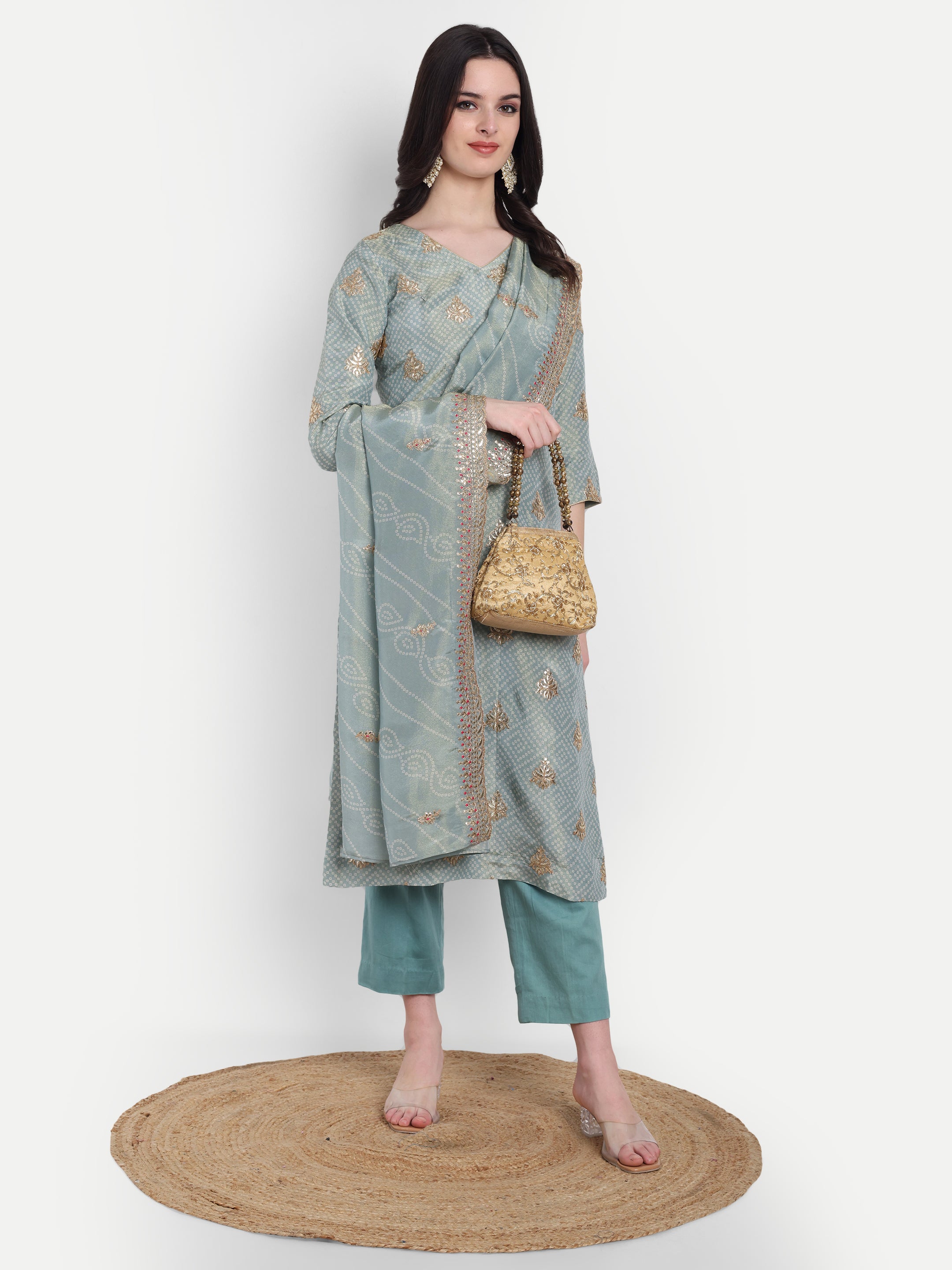 Timeless Bandhej Suit