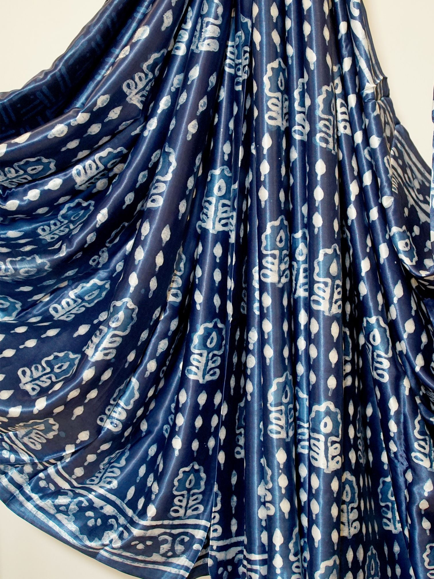 Indigo Bloom Saree