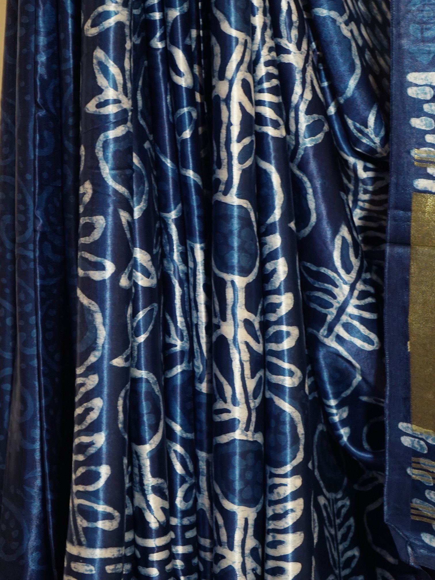 Indigo Bloom Saree