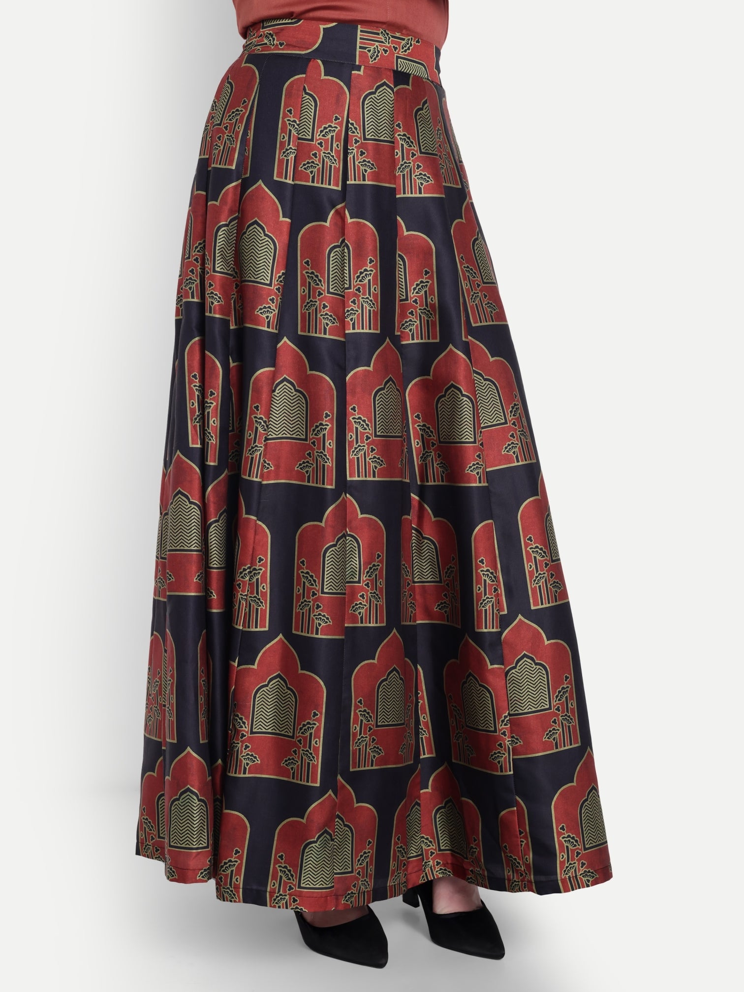 Indie Chic Skirt Top Brown