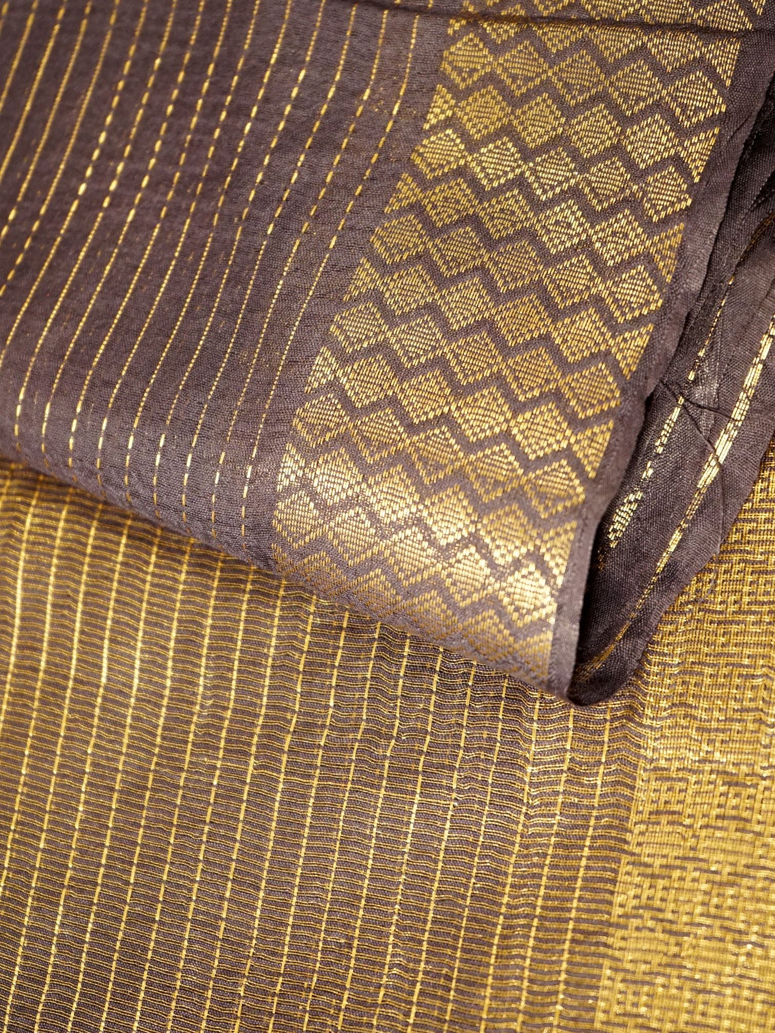 Golden Sapphire Saree