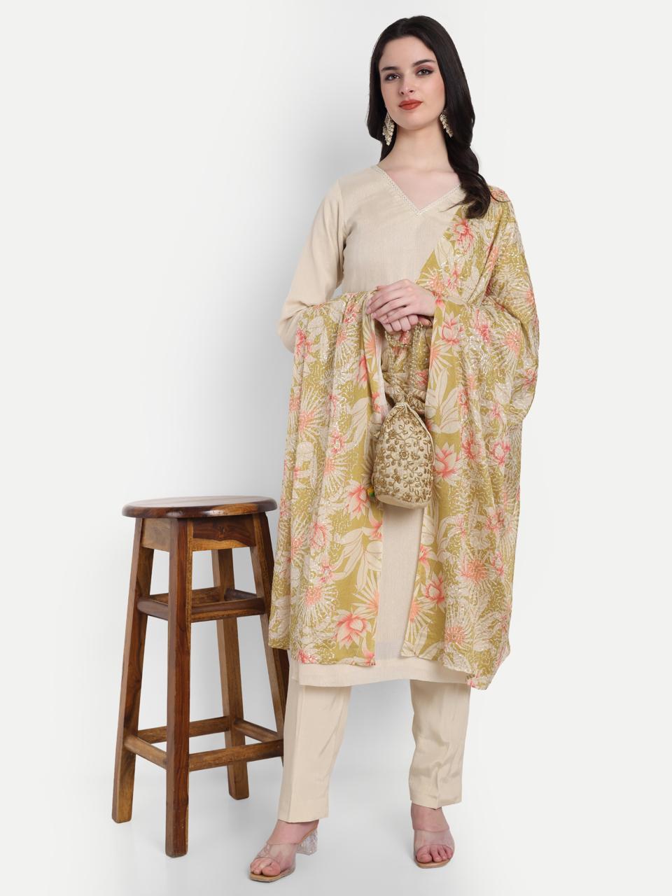 Petal & Sand Shimmer Suit